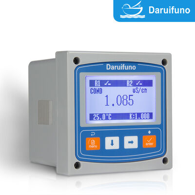 آنالایزر هدایت RS485 Modbus RTU IP66 پنل مانت کنترلر هدایت آنلاین با دو رله SPST